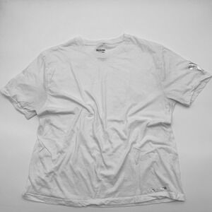 True Religion Mens White Silver Foil Horseshoe Logo T-Shirt XL